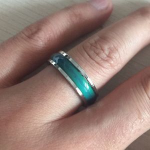 Emaille Kleur Wijzig Stemmings Tracker Ring Emotion Gevoel Verwisselbare Ring Temperatuur Control Ring voor Vrouwen