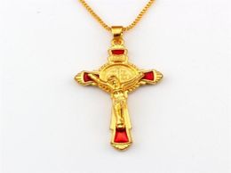 Email Kruisiging van Jezus legering hanger kettingen voor religieus geloof sieraden accessoires 30 stcs A-558D311Q8705403