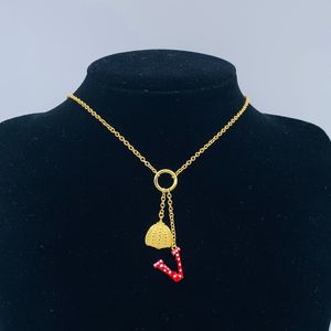 Email Letter Zegentas Paarhanger Kettingen Lange ketting Hangers Women Neck Chain With Box Upscale Holiday Gifts Designer Jewelr