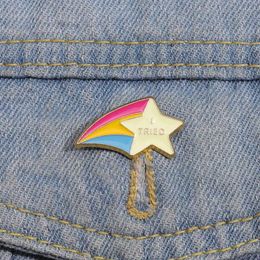 Email Pins Creative Rainbow Metal Accessories Broches Jacked Shirt Backpack Badges Fashion Jewelry cadeau