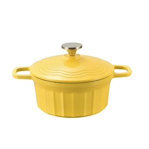 Four hollandais émoussé 3 QT / 5 QT CAST CAST Aluminium Casserole antiadhésif avec couvercle pour toute source de chaleur Stockpot Stew Pot Sware