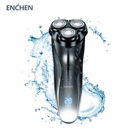 ENCHEN Blackstone3 rasoir électrique 3D Triple lame rasoir flottant Machine à raser lavable USB tondeuse à barbe Rechargeable 220624