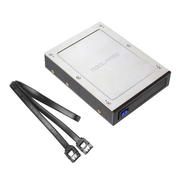 Cubre de 2.5 pulgadas Floppy interna SATA III Rack móvil sin bandeja de 6GBPS para 7 mm12.5 mm 2.5 