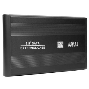 Behuizing 3,5 inch HDD Case USB 2.0 naar SATA PORT SSD HARD ARTEN BIJHUITING 480 Mbps Externe vaste toestand harde schijfbox