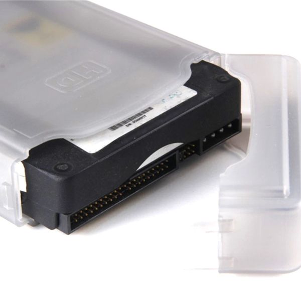 Enclos de 3,5 pouces de protection HDD Boîte de protection en plastique Sac à disque dur sac portable Box de rangement de disque dur à disque d'amortisseur portable