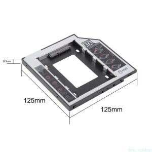 Behuizing 9,5 mm SATA HDD SSD HARD RICHT DISK CADDY/BACKET VOOR ALIENWARE M14X R2 17 R1 X51 R2