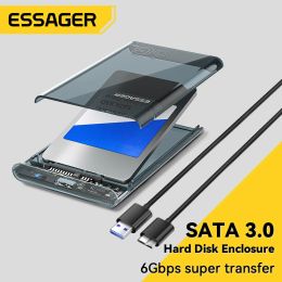 Enclosure Essager 2,5 pouces Boîte Sata USB3.0 Shell Shell Sata Boîte HDD Boîtier