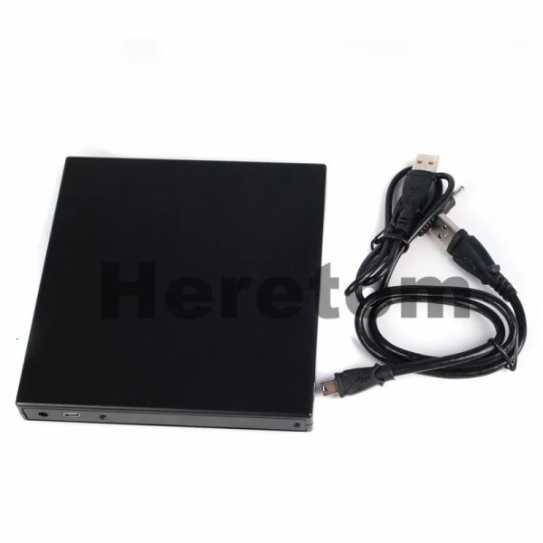 Enclosure Heretom 12,7 mm USB 2.0 SATA à SATA Boîtier de lecteur optique externe DVD / CDROM ENCIRATION EXTERNE POUR LA BURE