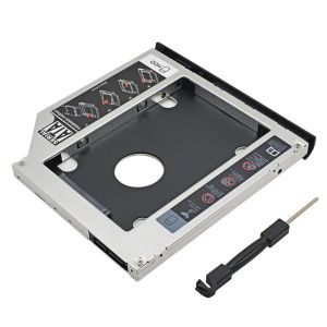 Enceinte High Performance 2nd HDD Caddy 9,5 mm SATA III Indicateur SSD HDD Personnalisé pour HP EliteBook 2530p 2540p DVDROM