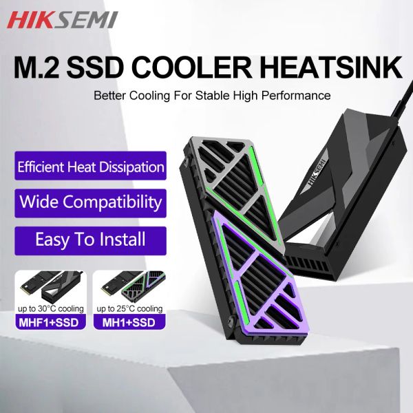 Encubierto Hiksemi M.2 NVME disipador térmico de calor M2 2280 disco de calor de disco duro SSD con almohadilla térmica para PCIe SATA PC Termal Radia HikVision
