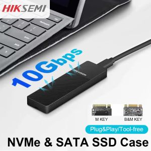 Enceinte Hiksemi M.2 NVME / SATA SSD Adaptateur ALLUMINIO USB C 3.1 GEN2 10GBPS NVME 6GBP