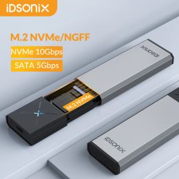 Enceinte IDSONIX M.2 CAS SSD NVME à USB C 3.2 GEN2 10GBP