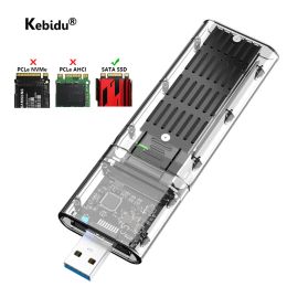 Enceinte Kebidu M2 SSD Case SATA Châssis M.2 Adaptateur SSD USB 3.0 pour PCIE NGFF SATA M / B
