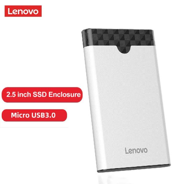 Enceinte Lenovo 2,5 pouces Case SSD USB 3.0 à SATA Disqueur externe ENCLUIR SSD CAS SSD 2.5 SATA SSD USB 3.0 HDD Disque dur HD Box