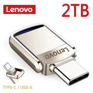 Behuizing Lenovo U Disk 2TB 1TB 512GB 256 GB Portable Pen Drive Schokbestendige gegevensopslag USB 3.1 Flash Drive Typec Silver Opslag U Disk