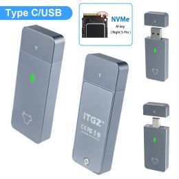 Enceinte M.2 NVME 2230 Boîte SSD portable M.2 M CLÉ COLE SOSD SOST CASE USB3.2 Gen2 Boîte à disque dur externe USB Typec pour M2 2230 SSD