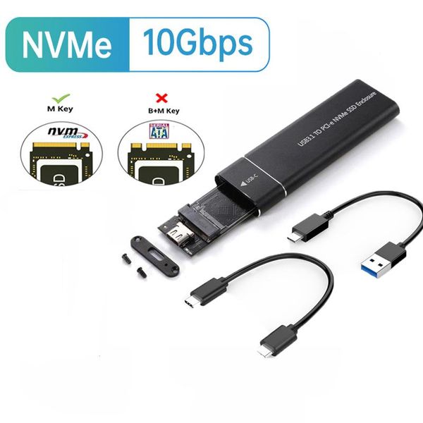 Enceinte m.2 Adaptateur de boîtier SSD NVME 10 GBP