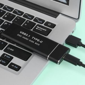 Enceinte m.2 NVME SSD Enclosage NVME Boîte à disque dur SSD externe USB3.1 Typec 10 Gbit