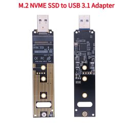 Enceinte M.2 NVME SSD à USB 3.1 Adaptateur M.2 NVME à USB Carte Reader M.2 NVME TO USBA 3.0 Convertisseur interne pour PCIE / M.2 NVME SSD
