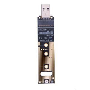 Behuizing M.2 NVME SSD naar USB 3.1 Adapter 10GPBS USB3.1 M.2 NVME naar USBA 3.0 Interne converterkaart JMS583 Chip voor PCIE/M.2 NVME SSD