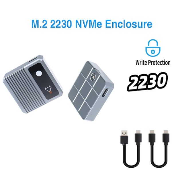 Enceinte M2 Case SSD M.2 NVME 2230 SSD Boîtier, USB 3,2 10 Gbit