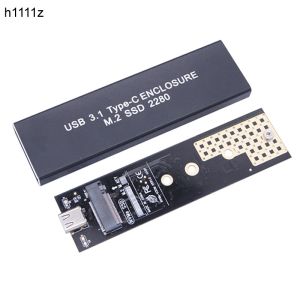 Behuizing M2 SSD Case NVME -behuizing M.2 tot USB Type C 3.1 SSD -adapter voor NVME PCIE M Key 2230/2242/2260/2280 SSD Box M2 SSD Case RTL9210