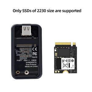 Behuizing NVME SATA SSD Bekleding Gen2 10Gbps harde schijf Adapterkaart Typec USB3