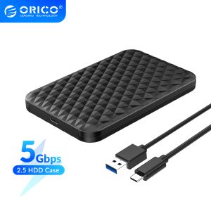 Enclacement Case de disque dur externe ORICO 2,5 pouces SATA HDD SSD Boîte externe 4TB Type C à USB 3.0 / 3.1 Holdage du HDD pour enceinte SSD