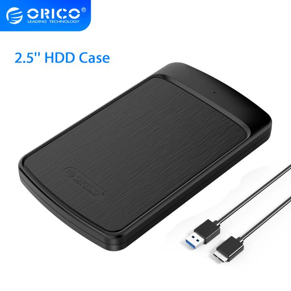 Cubre ORICO HDD Case para disco duro de 2.5 pulgadas SATA USB3.0 Caja de accionamiento de estado sólido externo Portable 5GBPS HD Disk Caddy