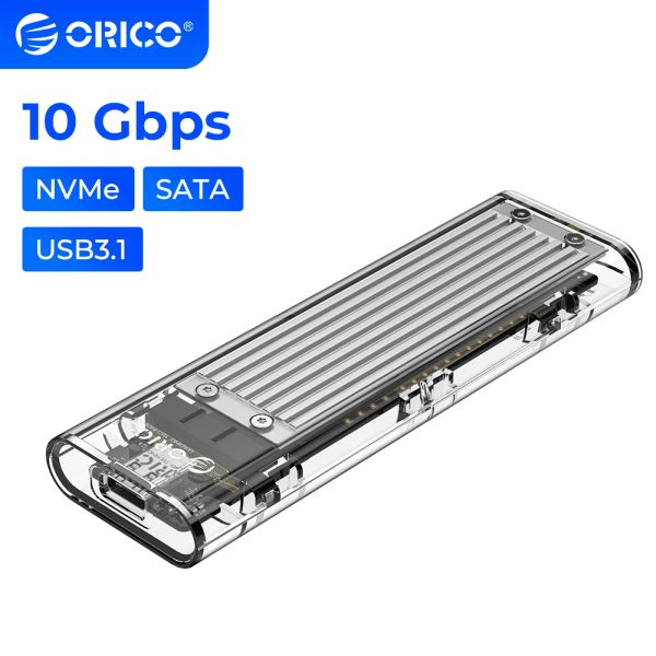 Cinero Orico M.2 Recinto 5 Gbps 10 Gbps Case SSD USB 3.1 4TB NVME SATA SSD Herramienta Free 4 Colors