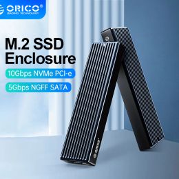 Behuizing Orico M2 SSD -behuizing NVME USB Type C Gen2 10GBPS PCIe SSD Case M2 SATA NGFF 5GBPS M.2 NVME BIJHADE SHILLING DISK DOOS M.2 SSD Case