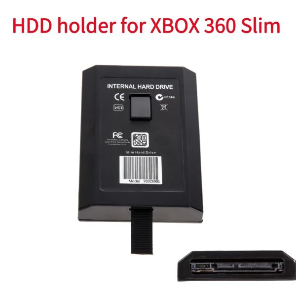 Caja de accionamiento de disco duro interno de plástico de plástico para 20 GB 60GB 120GB 250GB Accesorios de juego de la cubierta de caja HDD portátil para Xbox 360 Slim