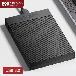 Enceinte Sanzang 2,5 "pouces SATA SSD CAS EXTÉRIEUR USB 3.0 HDD DRIVE TYPE TYPE C 6 Gbps USB 3.0 Disque de rangement Disque de rangement Boîtier de couverture