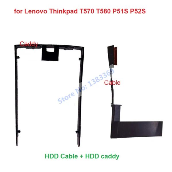 Cubre SATA HDD SSD Disco duro Cable Flex Cable Conector Bandeja de soporte para Lenovo ThinkPad T570 T580 P51S P52S 01ER034 450.0AB04.0001