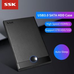 Enclosure Adaptateur de boîtier de disque externe SSK USB3.0 à SATA HDD / SSD pour 2,5 pouces 7 mm9.5 mm