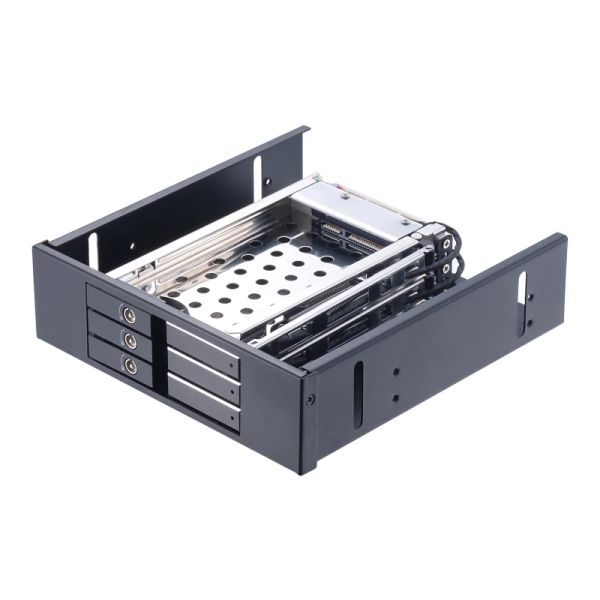 ENCLOSATION UNASETOP ST5534 3BAY 2,5 pouces à 5,25 pouces Plateau de lecteur optique SATA HDD / SSD Rack mobile