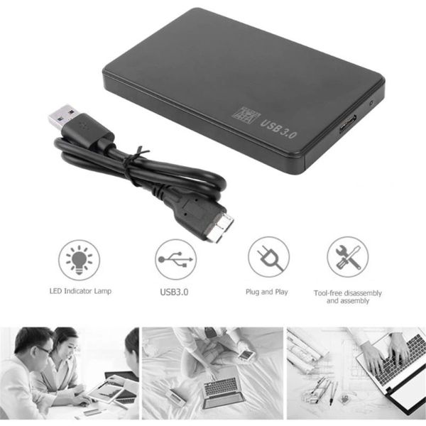 Enceinte USB 3.0 SATA ENCORIE CAS DE DRIDE EXTÉRIEURE 2,5 