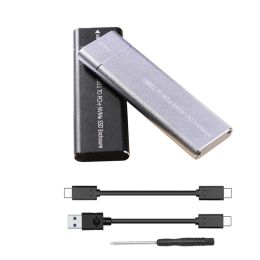 Enclosure USB 3.1 à M.2 NVME PCIE SSD Enclos nvMe M Clé pour l'adaptateur de type C case 10 Gbps Gen2 pour Samsung Intel Kingspec NVME M2 SSD