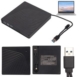 Behuizing USB 3.1 Type C Drive Burner Plug en Play Externe CD DVD Drive Portable CD DVD Burner RW DVD CD Writer Drive voor PC -bureaublad