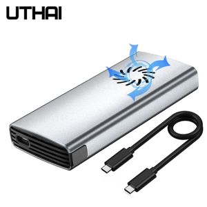 Behuizing Uthai M15 M.2 Solid State SSD Hard Disk Case 20G/10G Dual Protocol SATA naar USB 3.1NVME10GBPS Mobile Hard Disk Case 3.1