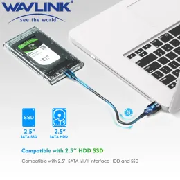 Enclosure en boîtier SSD USB 3.0 à la station d'accueil du disque dur SATA Uasp pour 2,5 "HDD SSD jusqu'à 2 To 5GBP