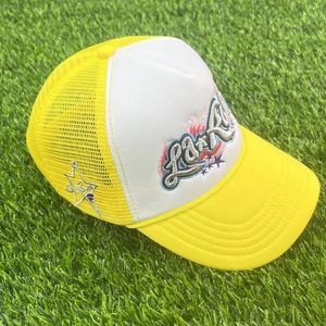 Encn Ball Caps All-match voor mannen en vrouwen Letters Borduren Sunrise Trucker Hat Mesh Ademende Baseball Cap