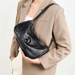 End High Single Single Shower Underarm Sac Automn / Winter Black Club avec design de niche pour les sacs pour femmes