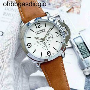 Eind Panerass Designer Watch High Men Watch neemt volledige automatische mechanische beweging Lederen band maat 0FA2 horloge aan