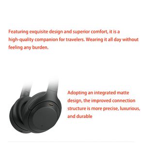 Fin Sony WH-1000XM4 Nouveau écouteurs Bluetooth Black Black Bound 2024 True stéréo casque sans fil en gros Smart HD pour le processeur d'annulation du bruit 239