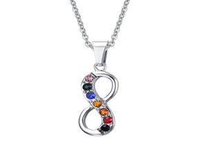 Amour sans fin 8 pendentif en forme pour femmes hommes en acier inoxydable infini Gay Pride collier chaîne femmes bijoux 1694767