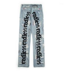 Hommes sans fin femmes jeans jeans de haute qualité pantalon denim hip hop broderied brisé do old hole streetwear jeans16098984