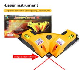 Energie Power Square Rechts Laser niveau Hoek 90 graden Hoge kwaliteit Niveau Tool Projection Laser Measurement Gereedschap Niveau Laser Tools4971825