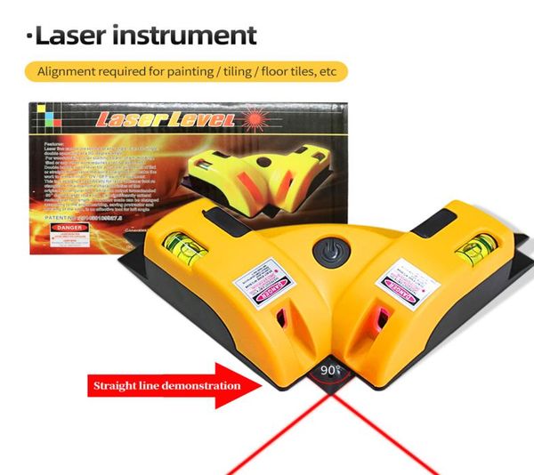 Énergie Power Square Angle de niveau laser droit à 90 degrés à haut niveau de qualité outil de niveau de qualité Mesure de mesure laser Tools laser Tools9069384