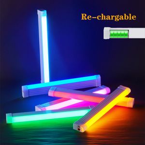 Energiebesparende fluorescerende handheld LED-invullicht LED-videolamp Wand Oplaadbare fotografieverlichting Verstelbaar flitslicht RGB Selfielamp Nachtlampje